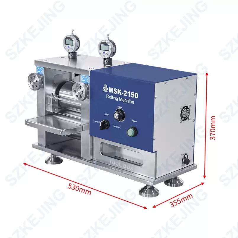 Electric Precision Rolling Press  with Tool Box, Glovebox Compatible-MSK-2150 (24V)