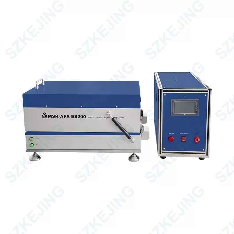 MSK-AFA-ES200-04 MSK-AFA-ES200 Compact Tape Casting Coater with Vacuum Chuck, Adjustable Film Applicator & infrared Dryer Cover
