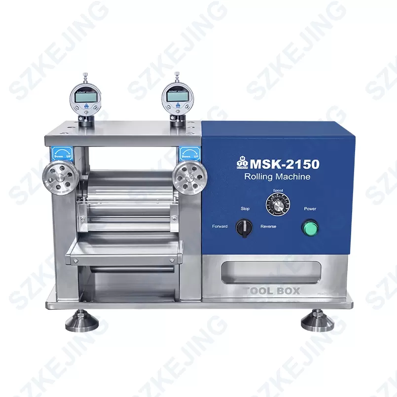 Electric Precision Rolling Press with Tool Box, Glovebox Compatible - MSK-2150 (24V)